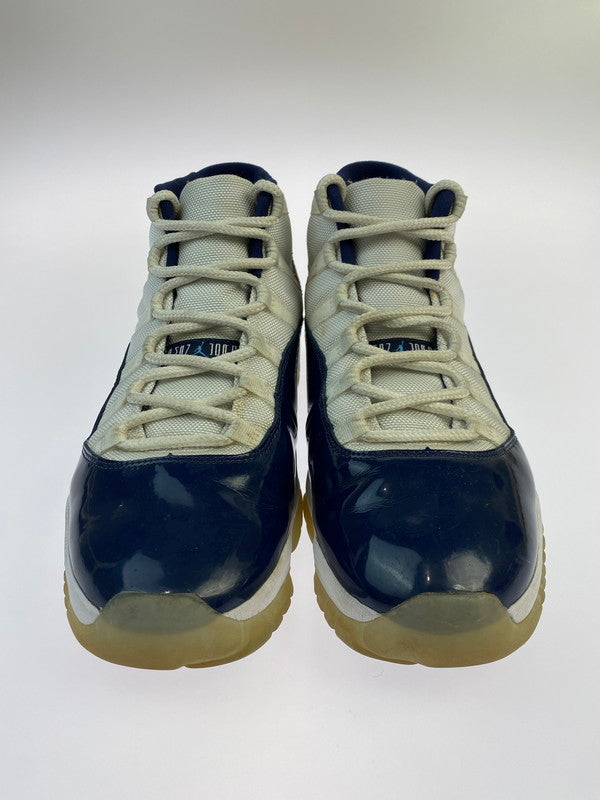 【中古品】【メンズ】 NIKE ナイキ 378037-123 AIR JORDAN 11 RETRO 靴 シューズ スニーカー SNEAKERS 160-250623-ks-38-min サイズ：29cm カラー：ネイビー/ホワイト 万代Net店