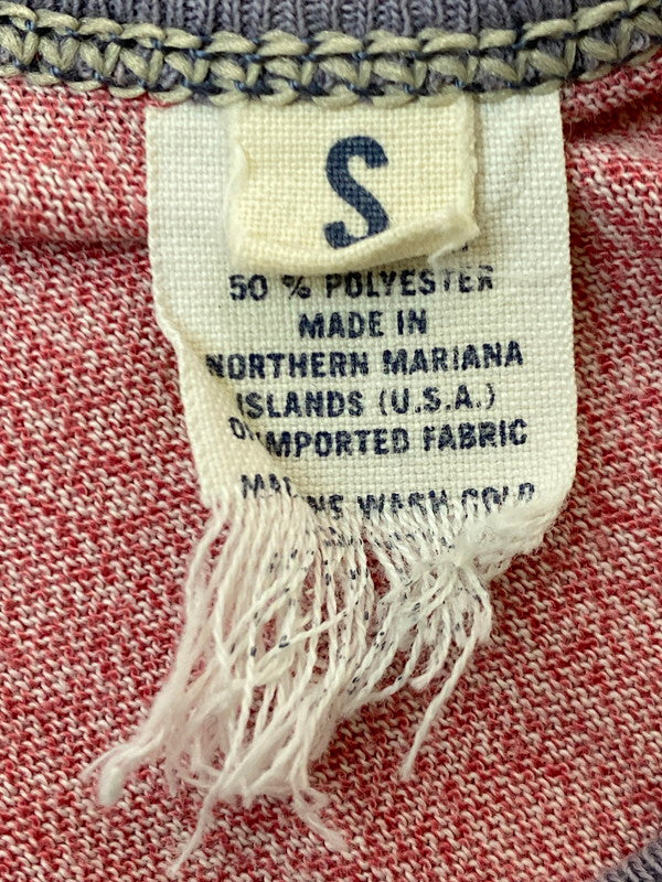 【中古品】【メンズ】 Abercrombie&Fitch アバークロンビーアンドフィッチ 80-90S RINGER TEE リンガーTシャツ トップス 146-250623-ks-16-min サイズ：S カラー：ピンク 万代Net店