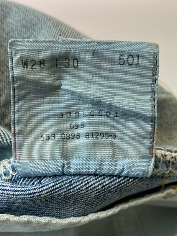 【現状渡し品】【メンズ】 Levi's リーバイス 米国製 553刻印 98年8月製造 501 DENIM PANTS デニムパンツ 157-250719-ks-31-min サイズ：28×30 カラー：インディゴ 万代Net店