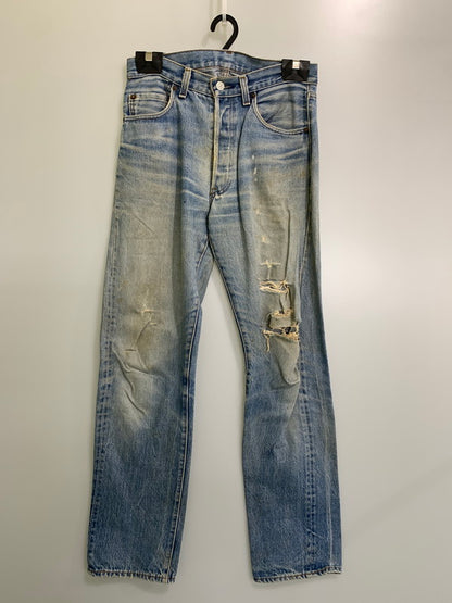 【現状渡し品】【メンズ】 Levi's リーバイス 501DENIM PANTS 80s USA製 ボタン裏532 デニムパンツ ボトムス 157-250731-AS-52-min カラー：ブルー 万代Net店