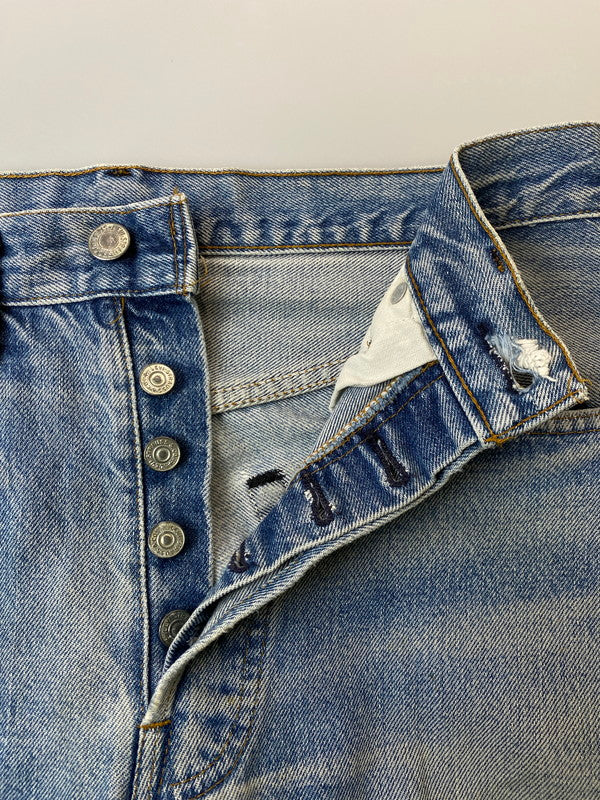 【現状渡し品】【メンズ】 Levi's リーバイス 501 80S DENIM PANTS ボタン裏524 デニム パンツ 80年代 ジーパン ジーンズ メンズ ボトムス 156-250620-em-16-min サイズ：32×38 カラー：インディゴブルー 万代Net店