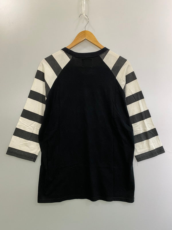 【中古品】【メンズ】 CHALLENGER チャレンジャー RAGLAN ARM BORDER TEE Tシャツ トップス 142-250623-ks-20-min サイズ：L カラー：ブラック 万代Net店