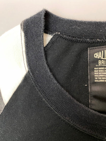【中古品】【メンズ】 CHALLENGER チャレンジャー RAGLAN ARM BORDER TEE Tシャツ トップス 142-250623-ks-20-min サイズ：L カラー：ブラック 万代Net店