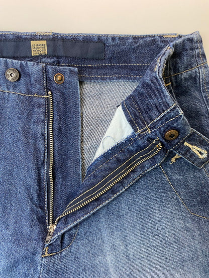 【現状渡し品】【メンズ】 MARITHE + FRANCOIS GIRBAUD マリテ+フランソワ・ジルボー シャトルパンツ デニムパンツ メンズ ボトムス 157-250620-em-22-min サイズ：29 カラー：インディゴブルー 万代Net店