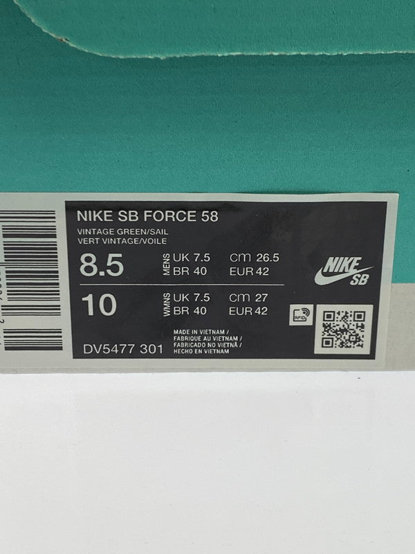 【中古品】【メンズ/レディース】 NIKE ナイキ DV5477-301 SB FORTH 58 靴 シューズ スニーカー 160-250625-AS-13-min サイズ：26.5cm カラー：VINTAGE GREEN/SIIL 万代Net店