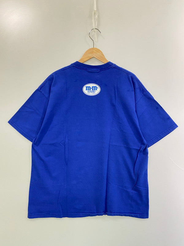 【中古品】【メンズ】 M&M'S エムアンドエムズ 90'S PRINT TEE Tシャツ トップス 146-250623-ks-27-min サイズ：L カラー：ブルー 万代Net店