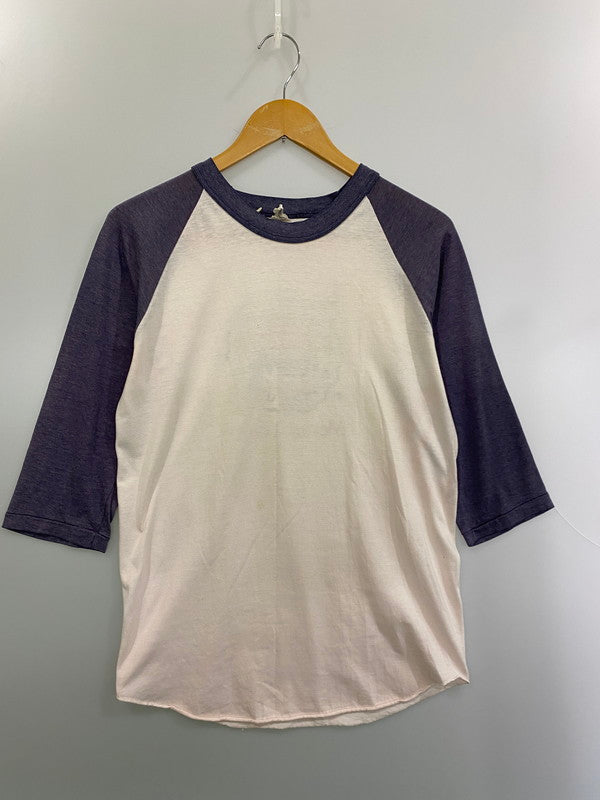 【現状渡し品】【メンズ】 UNION MADE ILGWU ユニオンメイド インターナショナル・レディズ・ガーメント・ワーカーズ・ユニオン RAGLAN TEE ラグラン Tシャツ 146-250620-em-26-min サイズ：L カラー：パープル/ホワイト 万代Net店