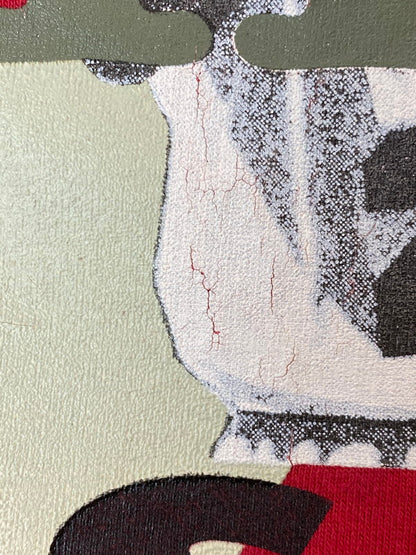 【中古品】【メンズ】 NIKE ナイキ JORDAN PRINT TEE 90'S ジョーダン プリント Tシャツ メンズ トップス 146-250620-em-29-min サイズ：XL カラー：レッド系 万代Net店