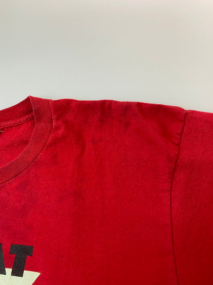 【中古品】【メンズ】 NIKE ナイキ JORDAN PRINT TEE 90'S ジョーダン プリント Tシャツ メンズ トップス 146-250620-em-29-min サイズ：XL カラー：レッド系 万代Net店