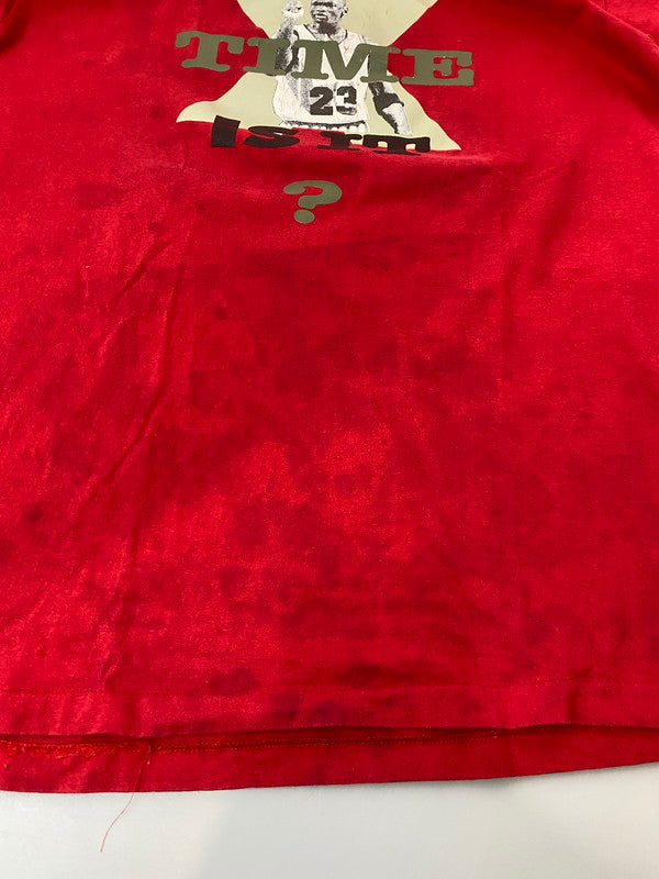 【中古品】【メンズ】 NIKE ナイキ JORDAN PRINT TEE 90'S ジョーダン プリント Tシャツ メンズ トップス 146-250620-em-29-min サイズ：XL カラー：レッド系 万代Net店