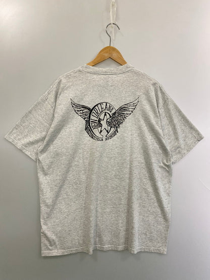 【中古品】【メンズ】 JERZEES ジャージーズ NEW ORLEANS MOTORCYCLE PRINT TEETシャツ トップス 146-250623-ks-23-min サイズ：XL カラー：ライトグレー 万代Net店