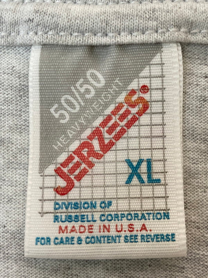 【中古品】【メンズ】 JERZEES ジャージーズ NEW ORLEANS MOTORCYCLE PRINT TEETシャツ トップス 146-250623-ks-23-min サイズ：XL カラー：ライトグレー 万代Net店