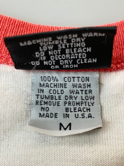 【中古品】【メンズ】 RIDINGMANIA ライディングマニア PRINT RAGLAN TEE プリント ラグラン Tシャツ メンズ トップス 146-250620-em-30-min サイズ：M カラー：レッド/ホワイト 万代Net店