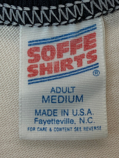 【中古品】【メンズ】 SOFFE ソフィー S&S CYCLE PRINT RAGLAN TEE Tシャツ トップス 146-250623-ks-22-min サイズ：M カラー：ブラック/ホワイト 万代Net店