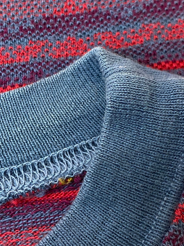 【中古品】【メンズ】  OLD STUSSY オールド ステューシー MULTI COLOR L S TEE 80'S初期 マルチカラー 長そで Tシャツ メンズ トップス 142-250620-em-24-min カラー：マルチカラー（レッド系） 万代Net店