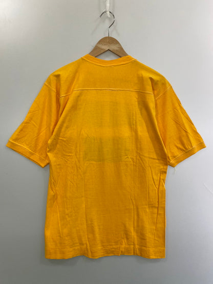 【中古品】【メンズ】 WOLF ウルフ 80S FLOCKY PRINT TEE Tシャツ トップス 146-250623-ks-21-min サイズ：L カラー：マスタード 万代Net店