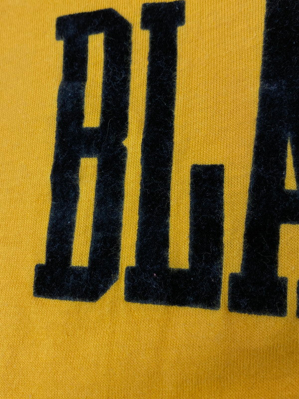 【中古品】【メンズ】 WOLF ウルフ 80S FLOCKY PRINT TEE Tシャツ トップス 146-250623-ks-21-min サイズ：L カラー：マスタード 万代Net店