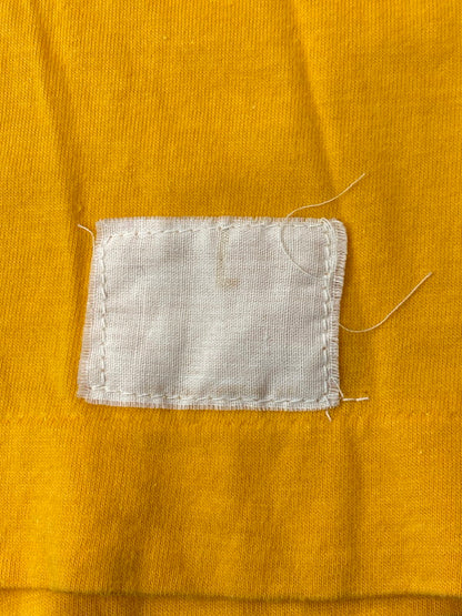 【中古品】【メンズ】 WOLF ウルフ 80S FLOCKY PRINT TEE Tシャツ トップス 146-250623-ks-21-min サイズ：L カラー：マスタード 万代Net店