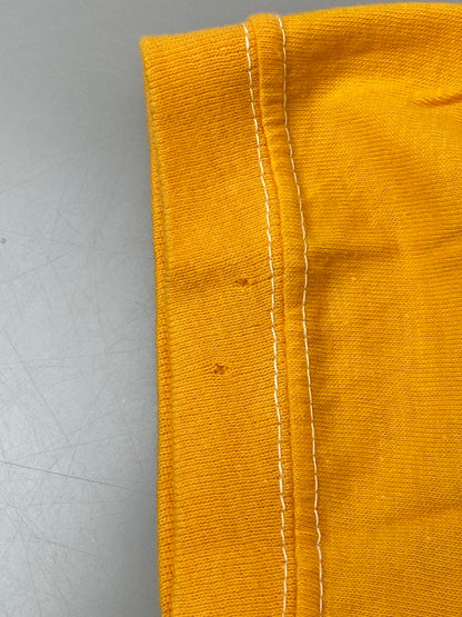 【中古品】【メンズ】 WOLF ウルフ 80S FLOCKY PRINT TEE Tシャツ トップス 146-250623-ks-21-min サイズ：L カラー：マスタード 万代Net店