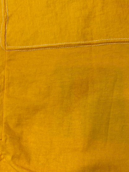 【中古品】【メンズ】 WOLF ウルフ 80S FLOCKY PRINT TEE Tシャツ トップス 146-250623-ks-21-min サイズ：L カラー：マスタード 万代Net店