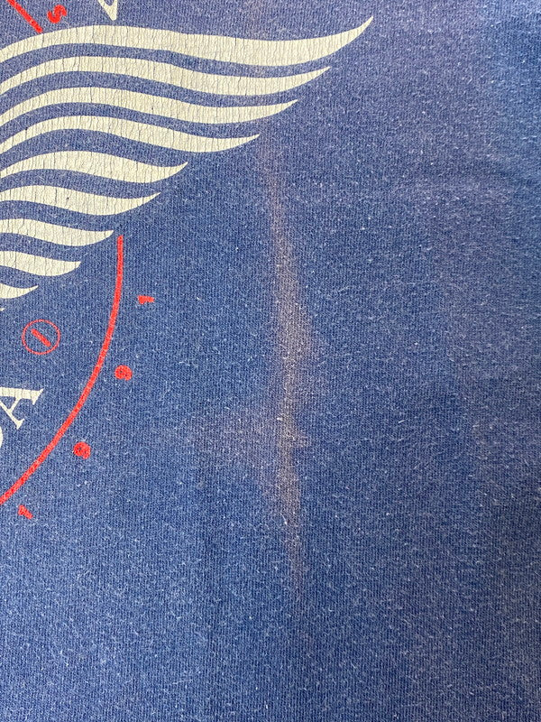 【現状渡し品】【メンズ】 HARLEY DAVIDSON ハーレーダビッドソン 1991 LOVE RIDE TO BENEFIT MDA TEE Tシャツ トップス 146-250623-ks-11-min サイズ：不明 カラー：ブルー 万代Net店