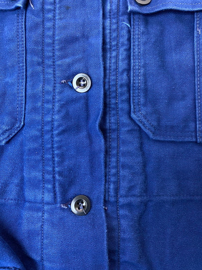 【中古品】【メンズ】 REINE BAUMWOLLE レーネ・バウムヴォレ FRENCH WORK JACKET フレンチワークジャケット 146-250623-ks-12-min サイズ：48 カラー：ブルー 万代Net店