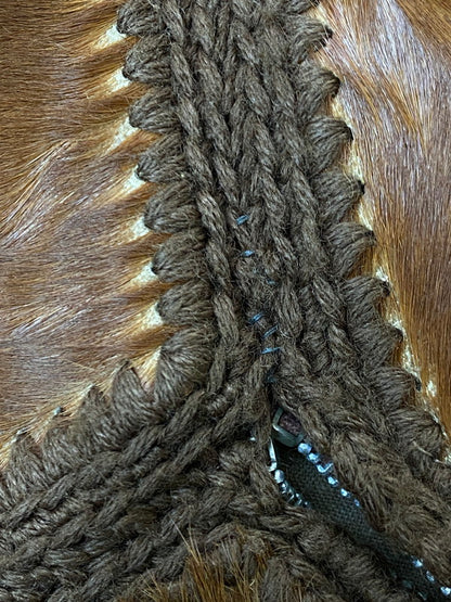 【現状渡し品】【メンズ】 SILVER シルバー 70S HALACO LEATHER JACKET ハラコレザージャケット 146-250623-ks-13-min サイズ：不明 カラー：ブラウン 万代Net店