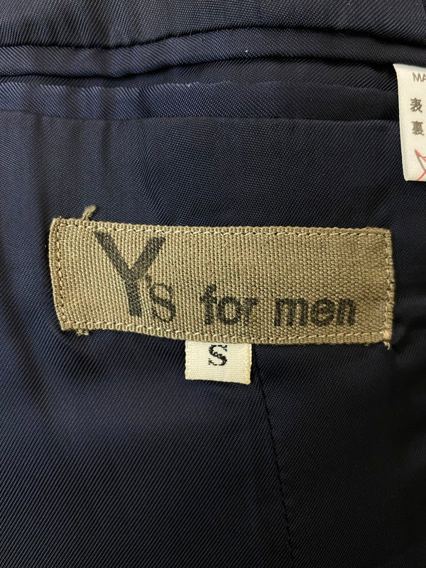 【現状渡し品】【メンズ】 Y's for men ワイズ フォー メン 90S WOOL TAILORED JACKET ウールテーラードジャケット 140-250623-ks-01-min サイズ：S カラー：ネイビー 万代Net店