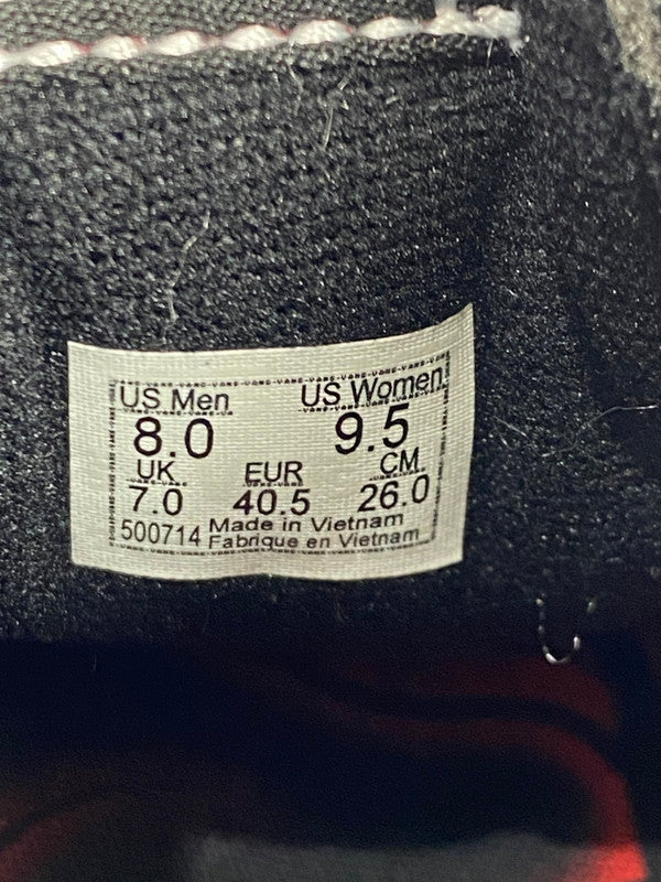 【中古美品】【メンズ/レディース】 VANS バンズ VN0A2XSBY09 SK8-HI REISSUE 靴 シューズ スニーカー 162-250625-AS-46-min サイズ：26.0cm カラー：ブラック/レッド 万代Net店