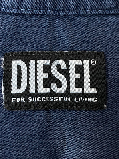 【中古品】【メンズ】 DIESEL ディーゼル S-UMBE-TREAT メンズ 長袖 シャツ リヨセル トップス 141-250624-em-17-min サイズ：46 カラー：ネイビー系 万代Net店