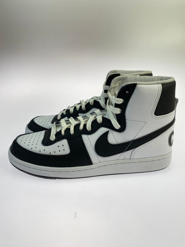 【中古美品】【メンズ/レディース】 NIKE ナイキ ×COMME DES GARCONS HOMME PLUS FD4159-101 TERMINATOR HIGH BLACK 靴 シューズ スニーカー 160-250625-AS-35-min サイズ：25.5cm カラー：WHITE/BLACK 万代Net店