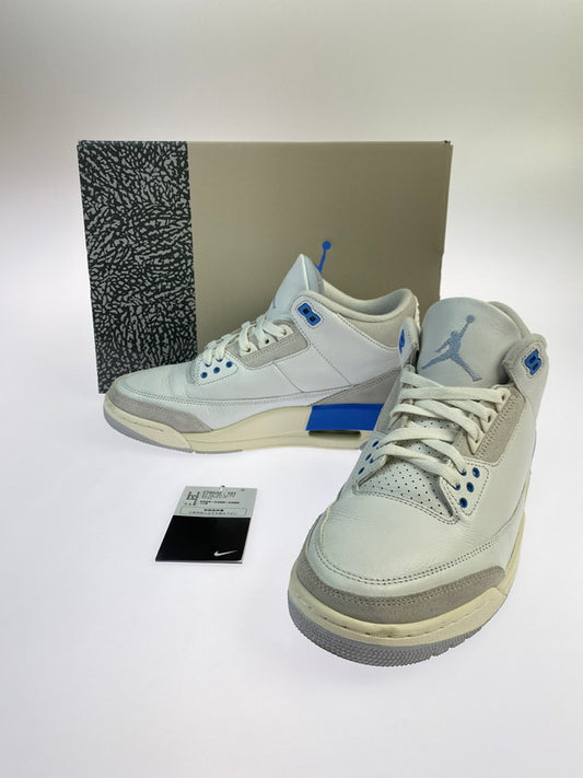 【中古品】【メンズ】 NIKE ナイキ CT8532-101 AIR JORDAN 3 RETRO LUCKY SHORTS 靴 シューズ スニーカー 160-250625-AS-38-min サイズ：27cm カラー：SUMMIT WHITE/HYDROGEN BLUE 万代Net店
