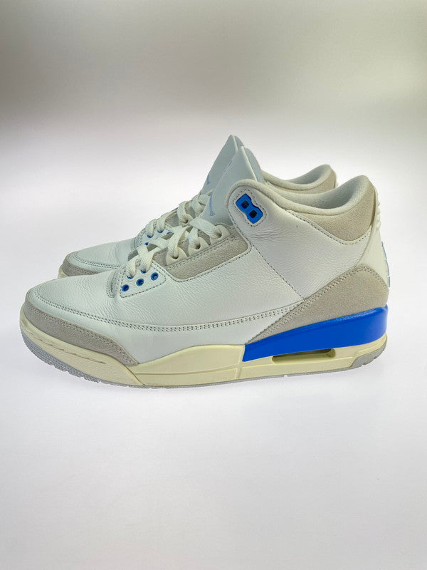 【中古品】【メンズ】 NIKE ナイキ CT8532-101 AIR JORDAN 3 RETRO LUCKY SHORTS 靴 シューズ スニーカー 160-250625-AS-38-min サイズ：27cm カラー：SUMMIT WHITE/HYDROGEN BLUE 万代Net店