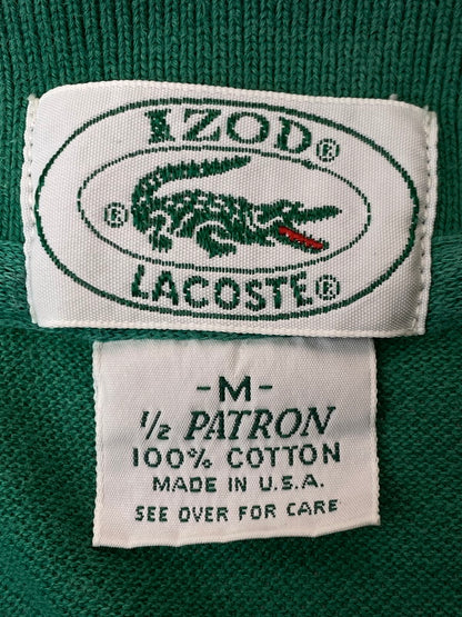 【中古品】【メンズ】 IZOD LACOSTE アイゾット ラコステ 80S SS POLO SHIRT 半袖 ポロ シャツ 80年代 メンズ トップス 146-250624-em-14-min サイズ：M カラー：グリーン 万代Net店