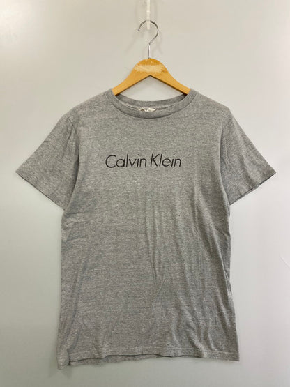 【中古品】【メンズ】 CAVIN KLEIN カルバンクライン SS LOGO TEE 90S USA製 半袖 ロゴ Tシャツ 90年代 アメリカ製 メンズ トップス 141-250624-em-12-min サイズ：S カラー：グレー 万代Net店