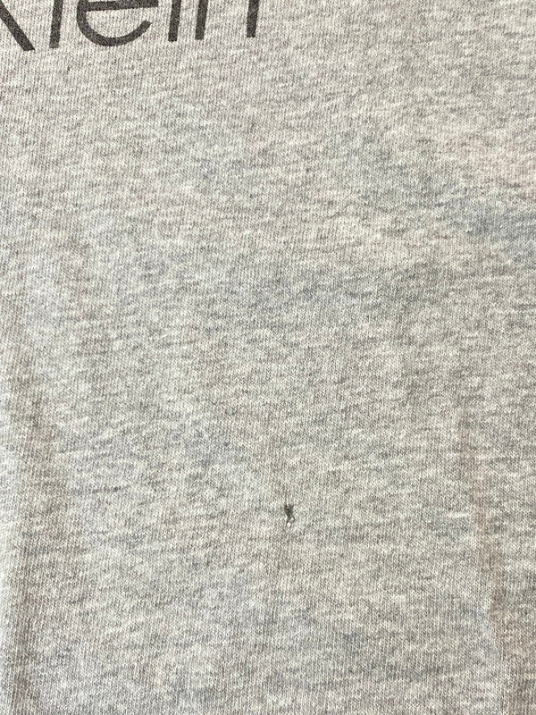 【中古品】【メンズ】 CAVIN KLEIN カルバンクライン SS LOGO TEE 90S USA製 半袖 ロゴ Tシャツ 90年代 アメリカ製 メンズ トップス 141-250624-em-12-min サイズ：S カラー：グレー 万代Net店