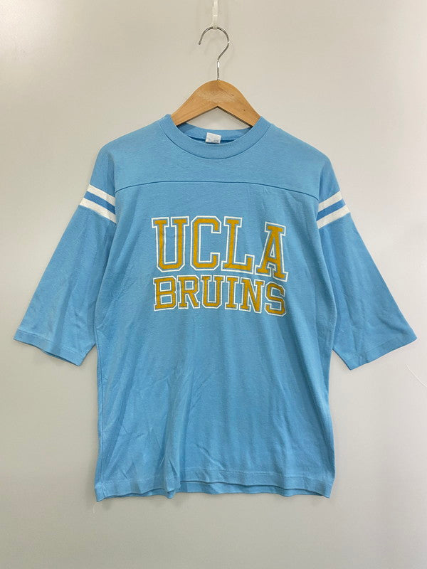 【現状渡し品】【メンズ】 ARTEX アルテックス 70S 80S UCLA BRUINS FOOT BALL TEE ブルインズ フットボール Tシャツ 70年代 80年代 メンズ トップス 146-250624-em-06-min サイズ：ｍ カラー：ブルー 万代Net店