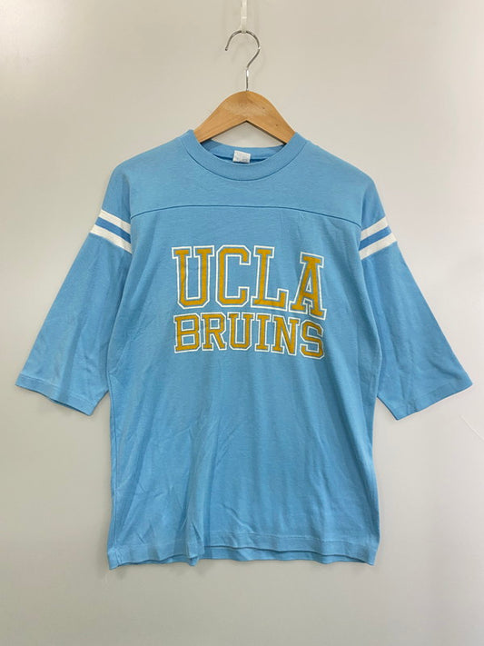 【現状渡し品】【メンズ】 ARTEX アルテックス 70S 80S UCLA BRUINS FOOT BALL TEE ブルインズ フットボール Tシャツ 70年代 80年代 メンズ トップス 146-250624-em-06-min サイズ：ｍ カラー：ブルー 万代Net店