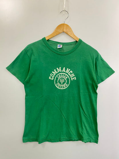 【現状渡し品】【メンズ】 RUSSEL ラッセル 80S USA製 SS PRINT TEE 80年代 アメリカ製 半袖 プリント Tシャツ メンズ トップス 146-250624-em-05-min サイズ：M カラー：グリーン 万代Net店