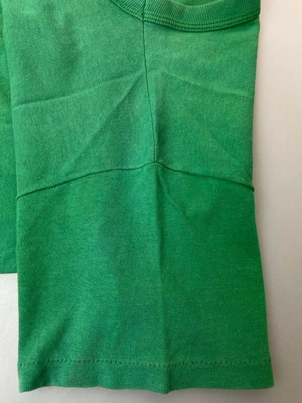 【現状渡し品】【メンズ】 RUSSEL ラッセル 80S USA製 SS PRINT TEE 80年代 アメリカ製 半袖 プリント Tシャツ メンズ トップス 146-250624-em-05-min サイズ：M カラー：グリーン 万代Net店