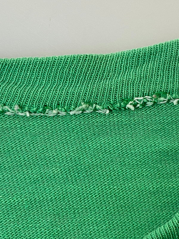 【現状渡し品】【メンズ】 RUSSEL ラッセル 80S USA製 SS PRINT TEE 80年代 アメリカ製 半袖 プリント Tシャツ メンズ トップス 146-250624-em-05-min サイズ：M カラー：グリーン 万代Net店