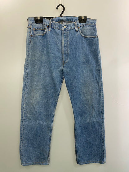 【現状渡し品】【メンズ】 Levi's リーバイス 524刻印 脇割 スモールE ボタンフライ デニムパンツ 501-0113 デニムパンツ ジーンズ メンズ ボトムス ジーパン 157-250624-em-25-min サイズ：38×32 カラー：インディゴブルー 万代Net店