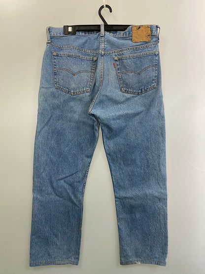 【現状渡し品】【メンズ】 Levi's リーバイス 524刻印 脇割 スモールE ボタンフライ デニムパンツ 501-0113 デニムパンツ ジーンズ メンズ ボトムス ジーパン 157-250624-em-25-min サイズ：38×32 カラー：インディゴブルー 万代Net店
