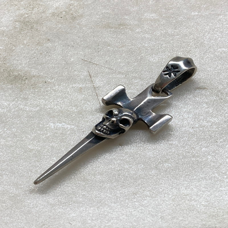 【中古品】【メンズ】  GABORATORY ガボラトリー クォーターシングルスカルダガーペンダント スクエアボトム ペンダントトップのみ アクセサリー 192-250705-cn-6-min 万代Net店