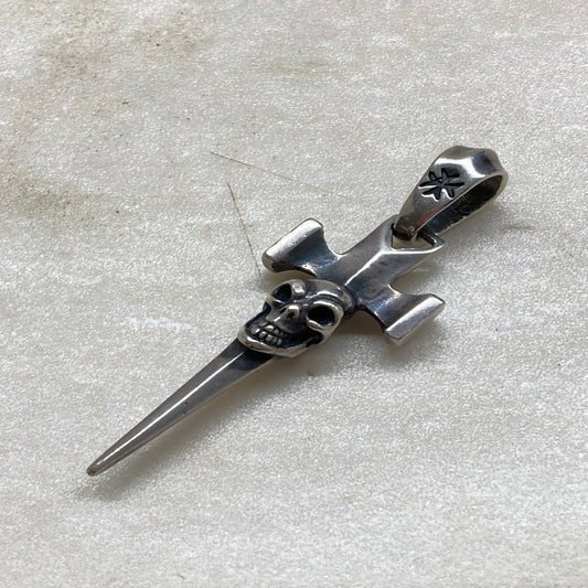 【中古品】【メンズ】  GABORATORY ガボラトリー クォーターシングルスカルダガーペンダント スクエアボトム ペンダントトップのみ アクセサリー 192-250705-cn-6-min 万代Net店