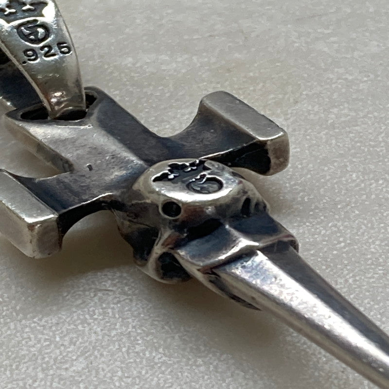 【中古品】【メンズ】  GABORATORY ガボラトリー クォーターシングルスカルダガーペンダント スクエアボトム ペンダントトップのみ アクセサリー 192-250705-cn-6-min 万代Net店