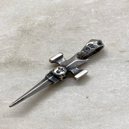 【中古品】【メンズ】  GABORATORY ガボラトリー クォーターシングルスカルダガーペンダント スクエアボトム ペンダントトップのみ アクセサリー 192-250705-cn-6-min 万代Net店