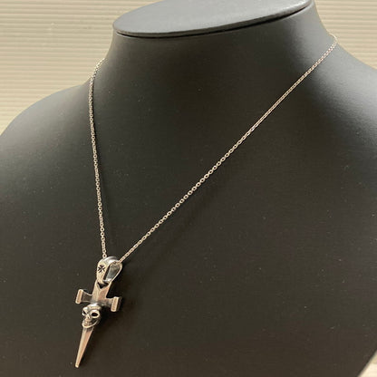 【中古品】【メンズ】  GABORATORY ガボラトリー クォーターシングルスカルダガーペンダント スクエアボトム ペンダントトップのみ アクセサリー 192-250705-cn-6-min 万代Net店