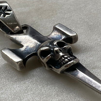 【中古品】【メンズ】  GABORATORY ガボラトリー クォーターシングルスカルダガーペンダント スクエアボトム ペンダントトップのみ アクセサリー 192-250705-cn-6-min 万代Net店