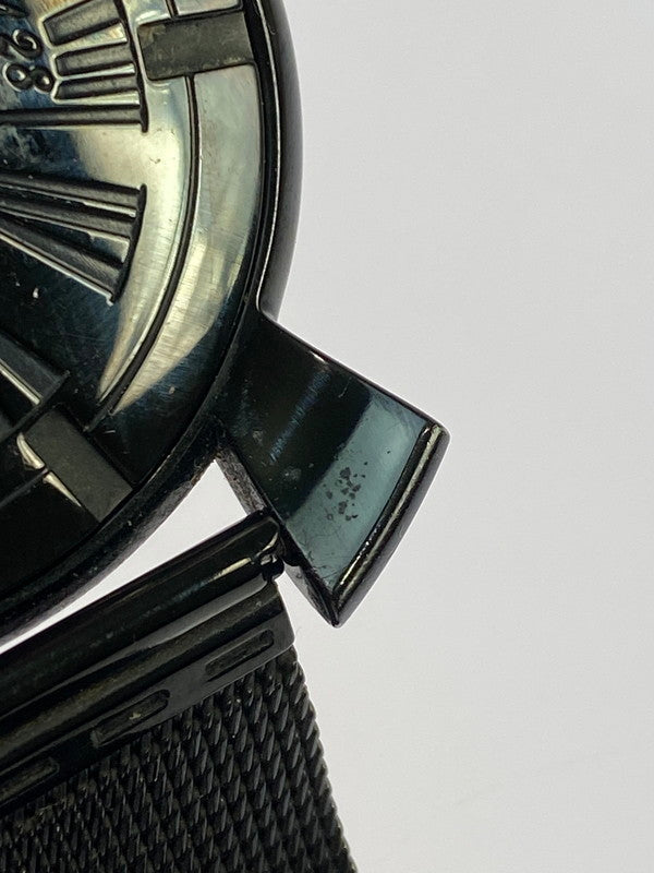 【中古品】【メンズ/レディース】 Gaga Milano ガガ・ミラノ 5082.1 マヌアーレ スリム 46 クォーツ時計 197-250821-yn-19-min カラー：ブラック 万代Net店